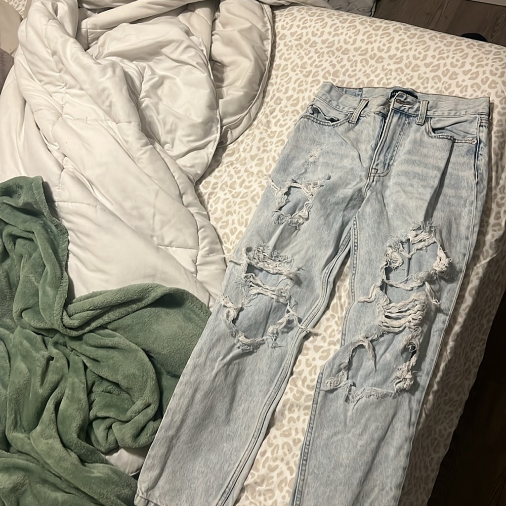 size two mom jeans worn 1
